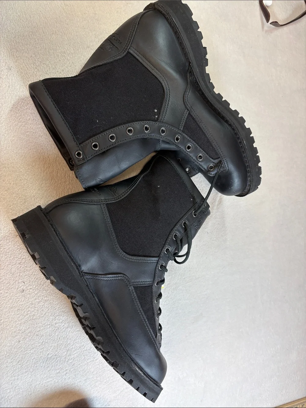Danner Black Lace-Up Combat Boots